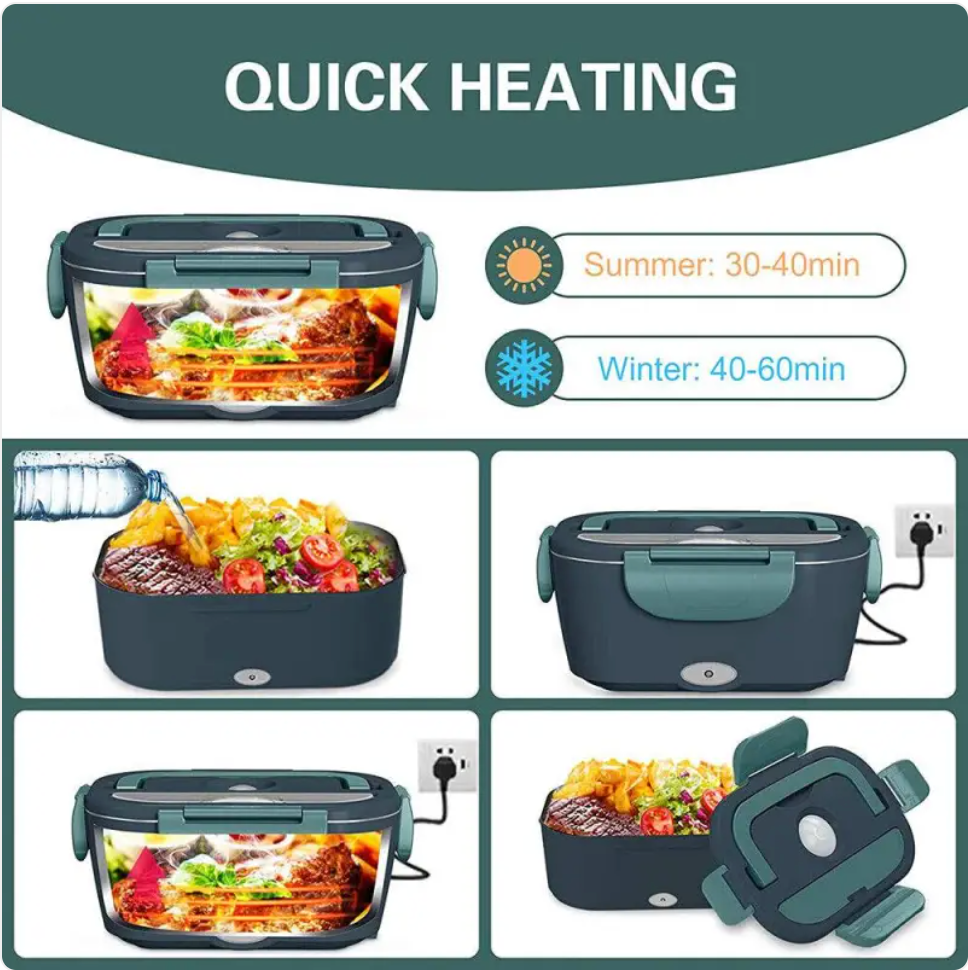 Portable Electric Lunch Box Food Warmer Zpaxo