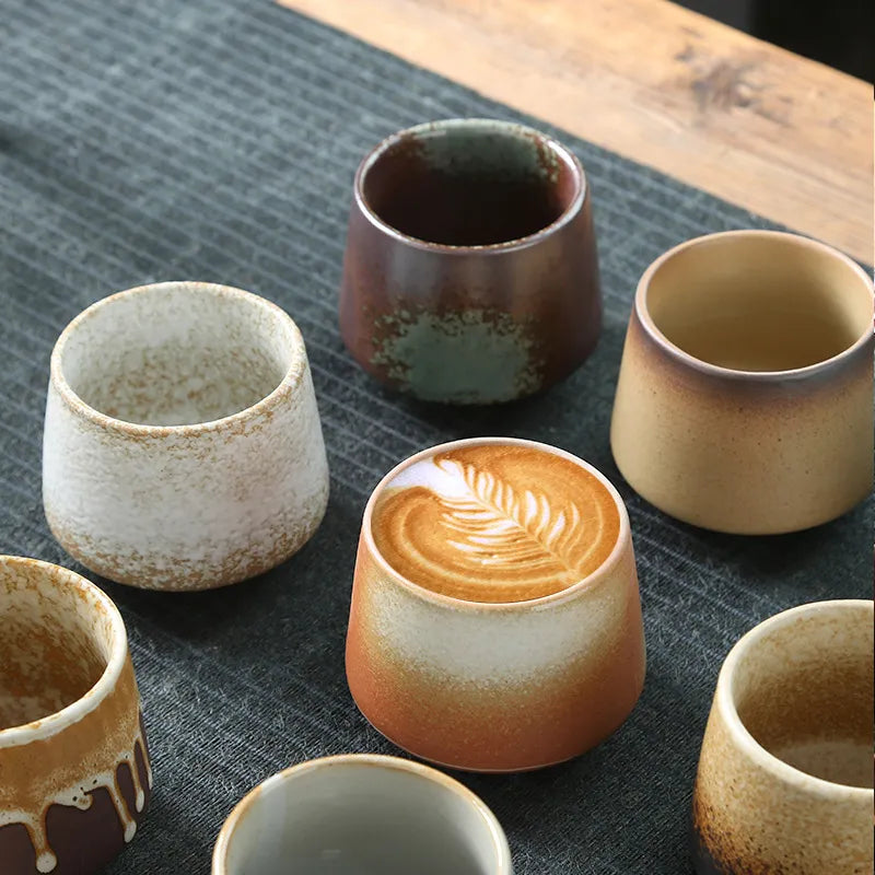 Retro Stoneware Ceramic Cup Zpaxo