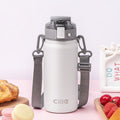 Large Capacity Stainless Steel Insulated Water Bottle Zpaxo White 600ml