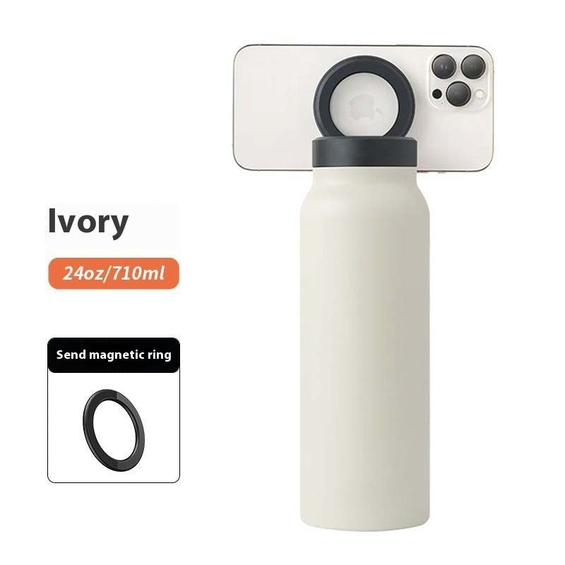 Magnetic Sports Thermal Bottle with Phone Holder Zpaxo