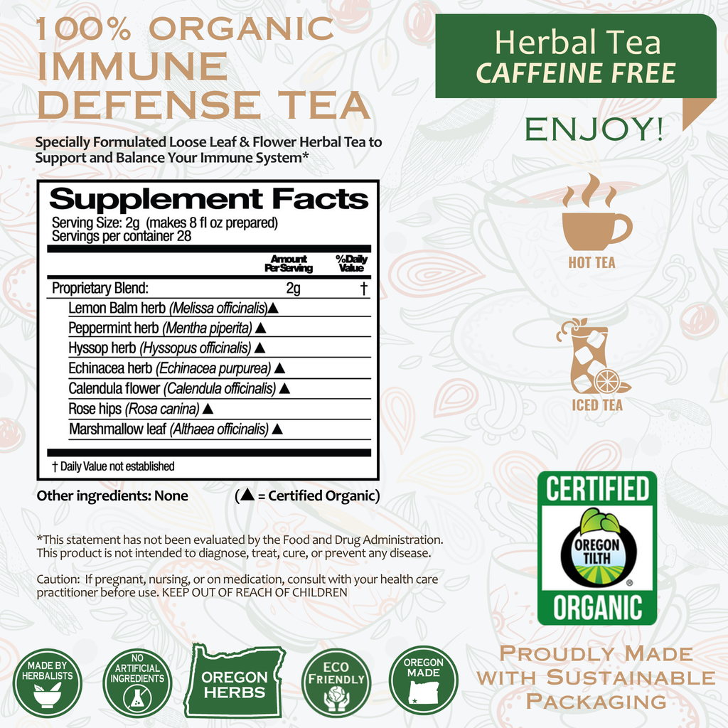 Panacea Immune Defense Organic Herbal Tea Zpaxo