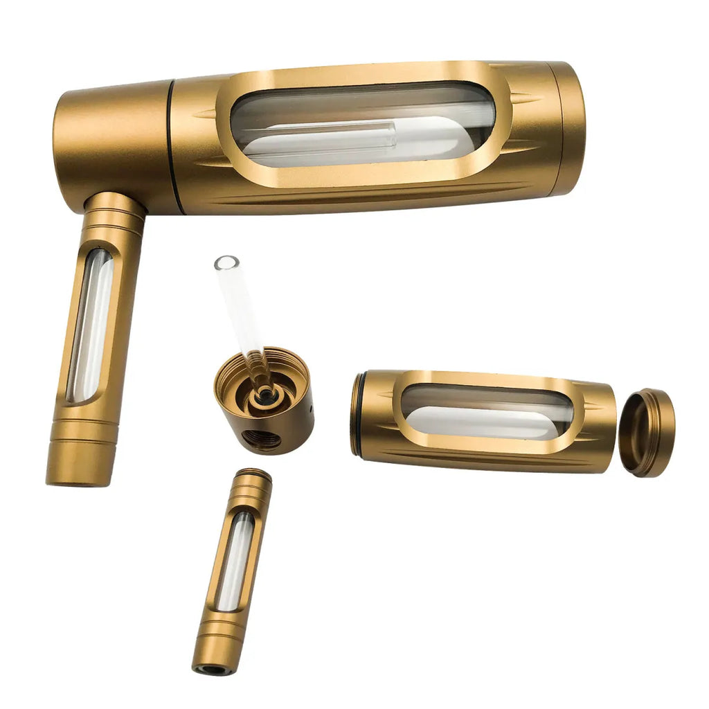 150mm Portable Aluminum Alloy Glass Pipe Zpaxo