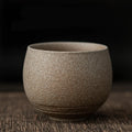 Japanese Handmade Coarse Pottery Tea Cup Zpaxo Sea reef white