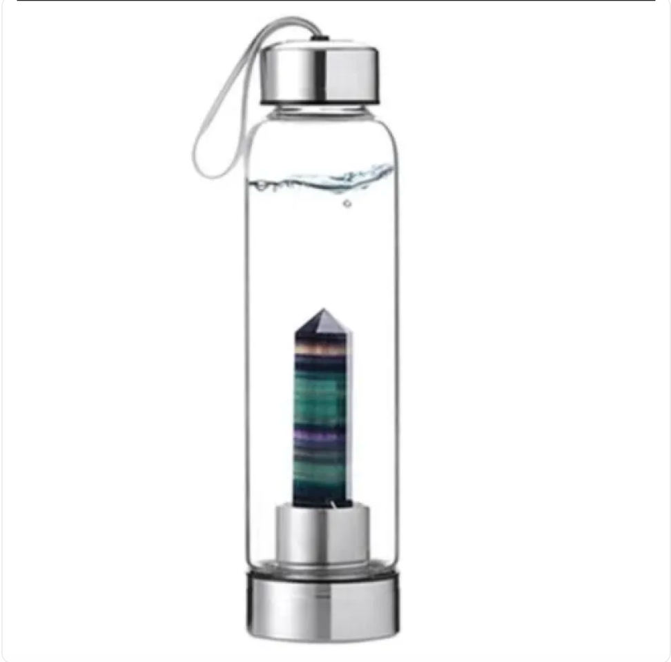 Crystal Bamboo Water Bottle Zpaxo