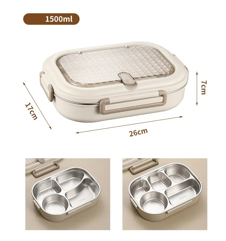 304 Stainless Steel Microwaveable Bento Box Zpaxo