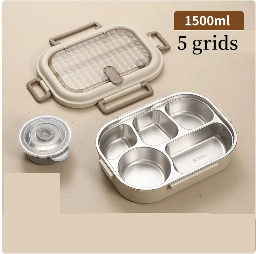 304 Stainless Steel Microwaveable Bento Box Zpaxo