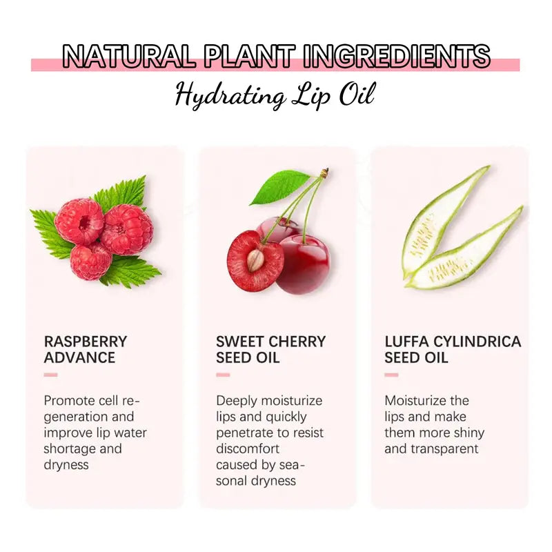5-Color Lightweight Plumping Lip Oil & Gloss