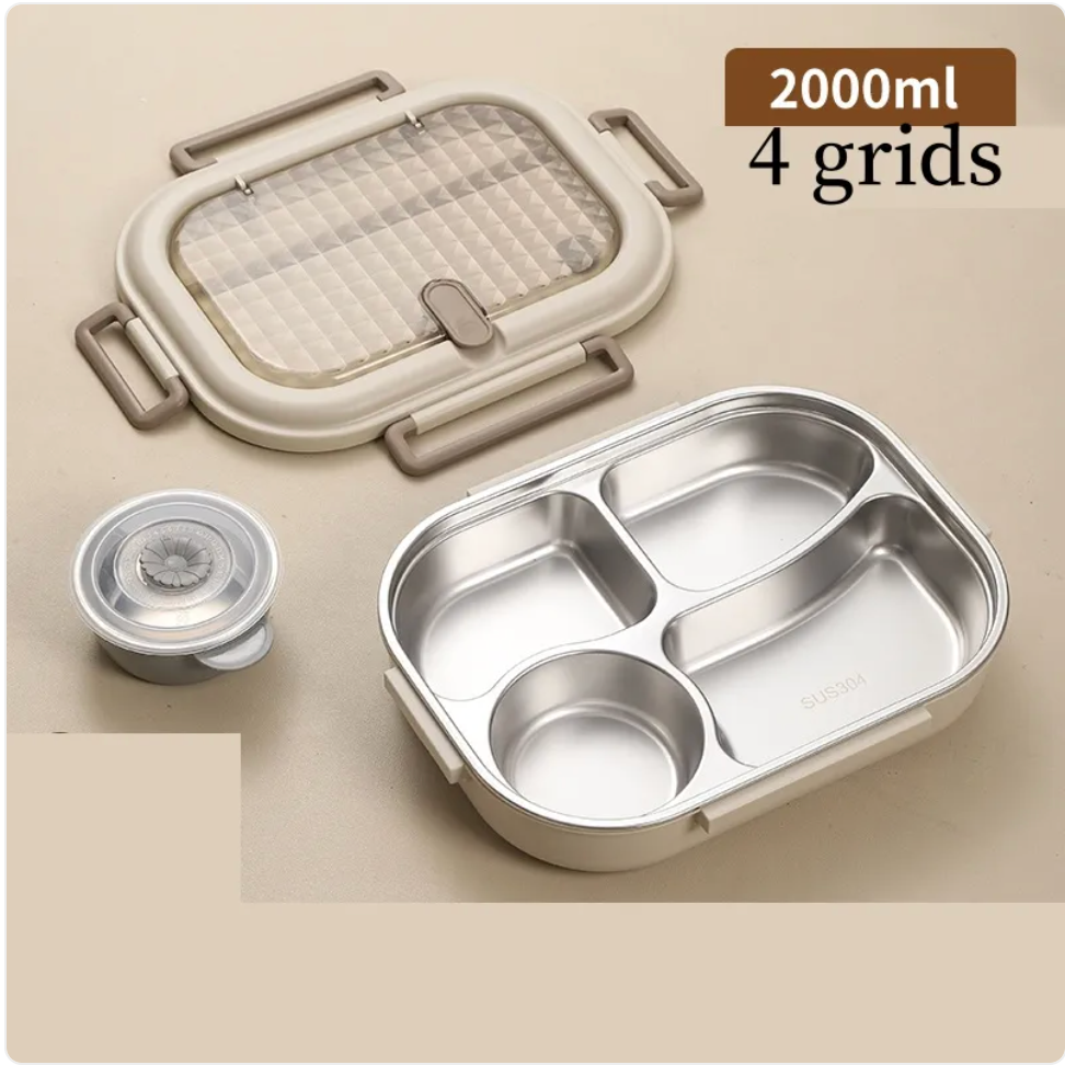 304 Stainless Steel Microwaveable Bento Box Zpaxo