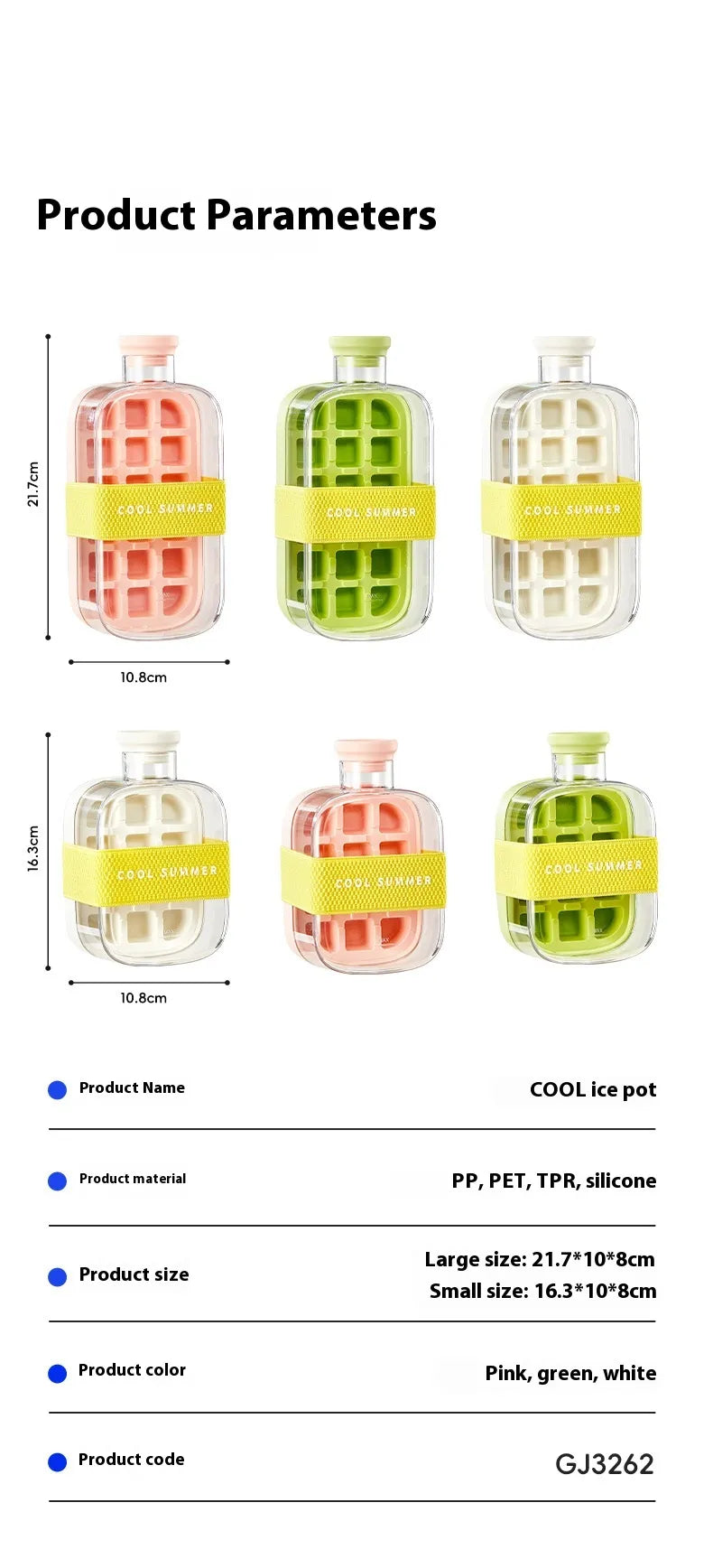 Portable One-Click Molding Cooling Cup Zpaxo