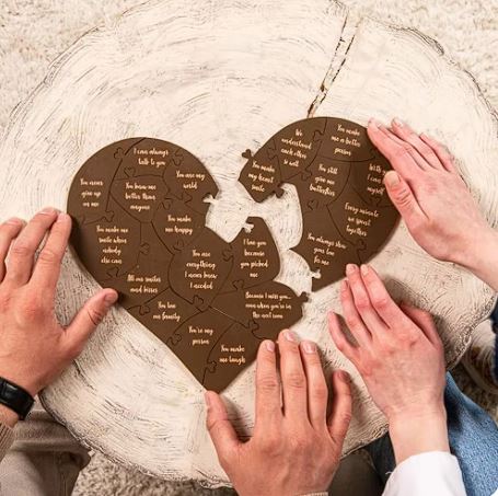 2024 Valentine's Day Wooden Love Puzzle Zpaxo