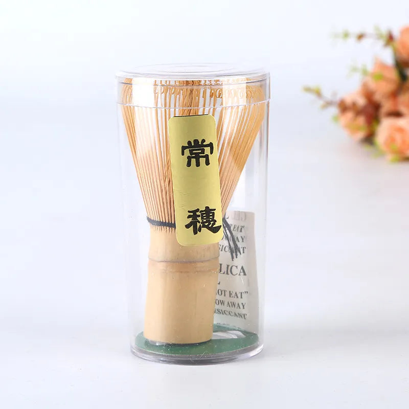 Japanese Bamboo Matcha Whisk, 64 Prongs Zpaxo Chang Sui