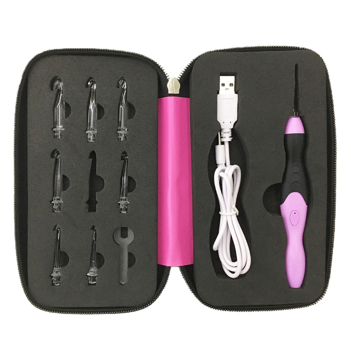 USB Charging Crochet Hook Light Set for Crafting