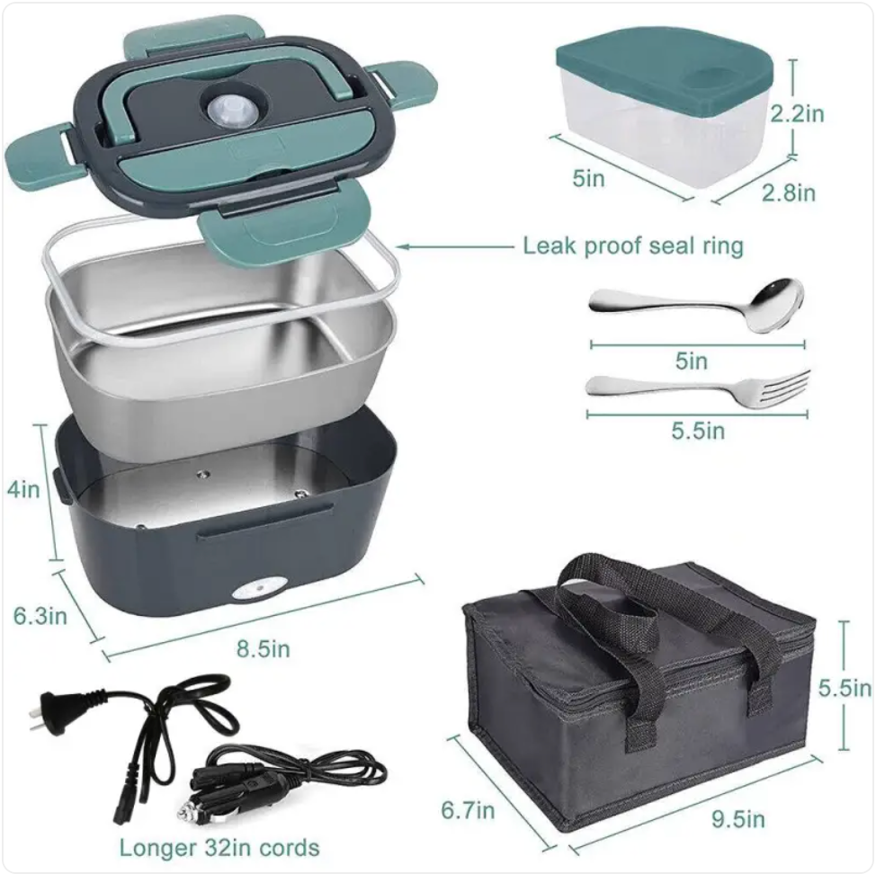 Portable Electric Lunch Box Food Warmer Zpaxo