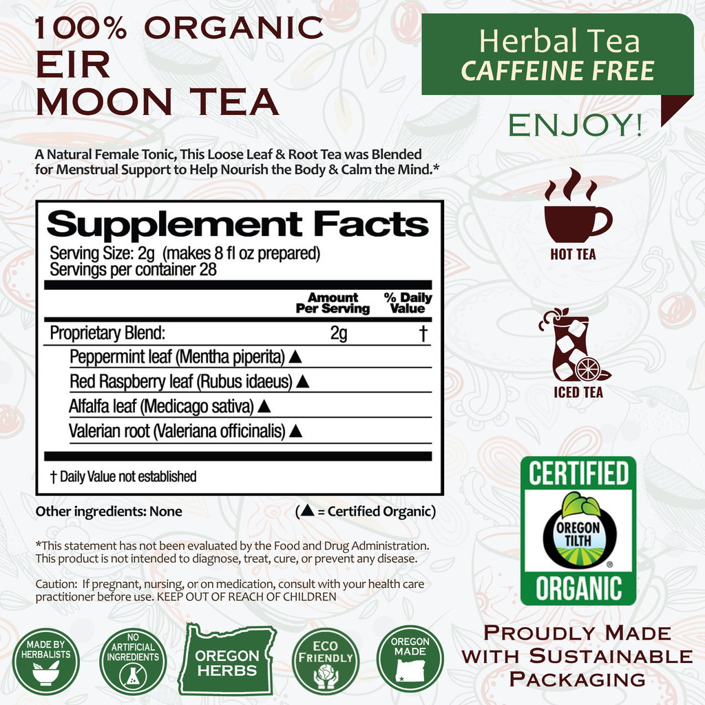 Eir Moon Organic Herbal Tea Zpaxo