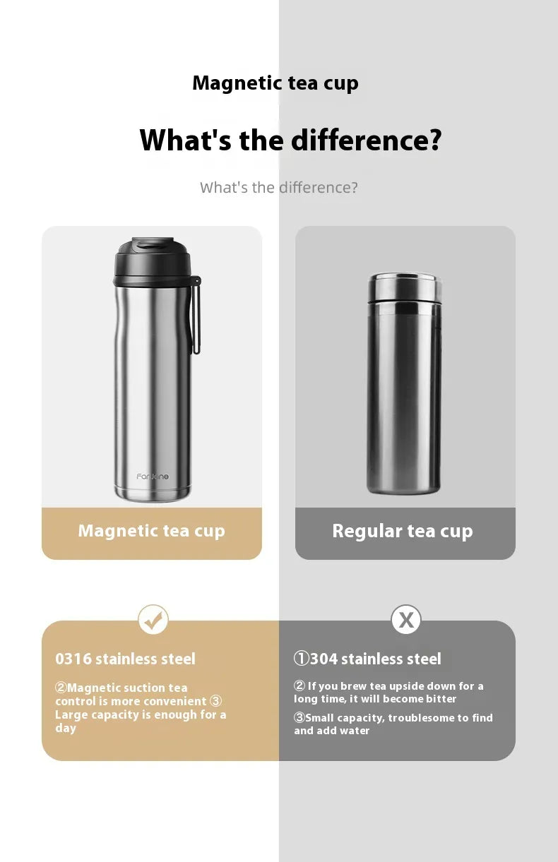 Magnetic Tea Infuser Thermos Zpaxo