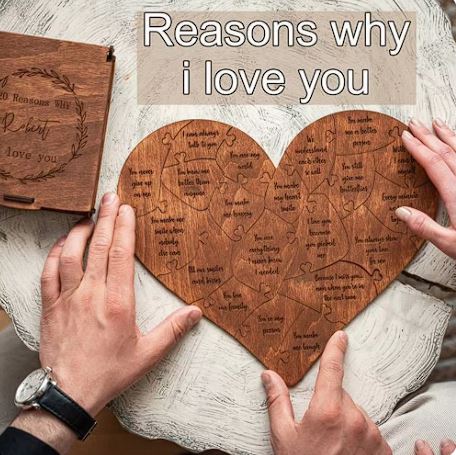 2024 Valentine's Day Wooden Love Puzzle Zpaxo
