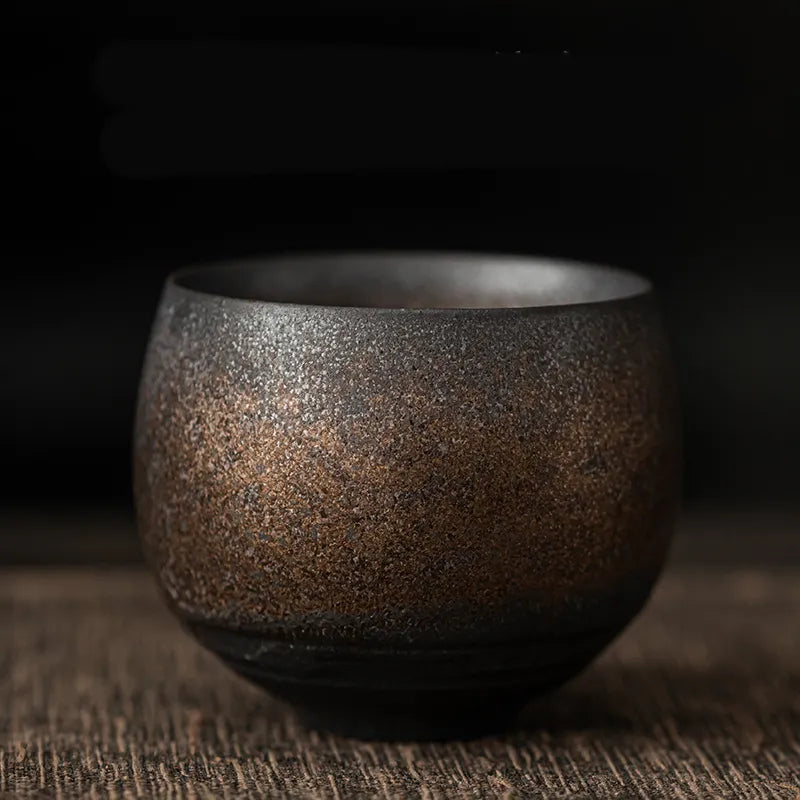 Japanese Handmade Coarse Pottery Tea Cup Zpaxo