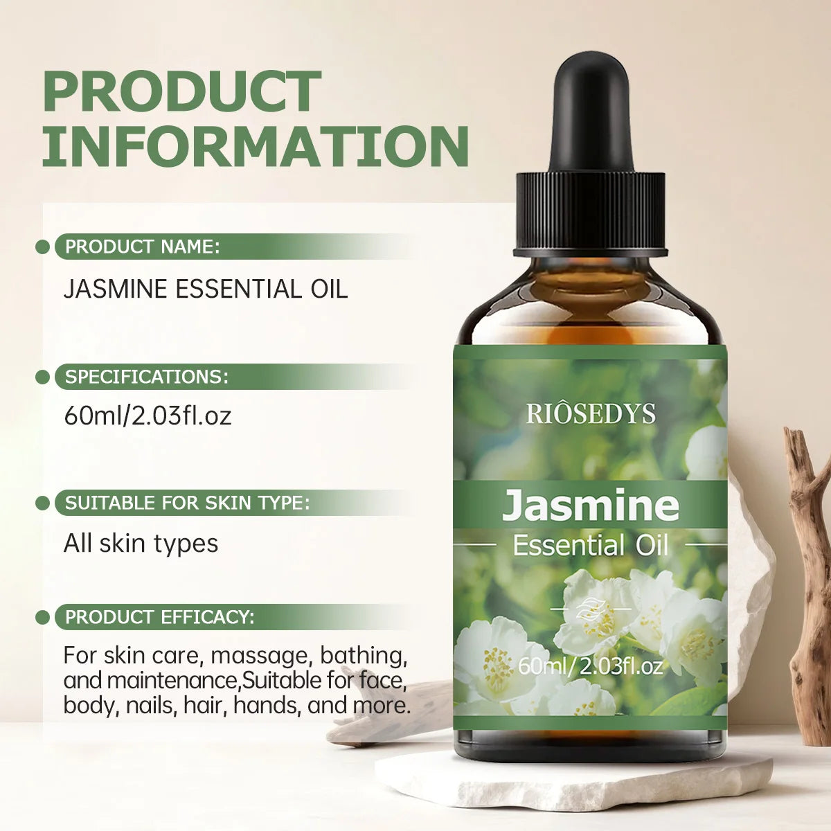 JASMINE ESSENTIAL OIL Has Deep Nourishing Moisturizing Effects Making Zpaxo