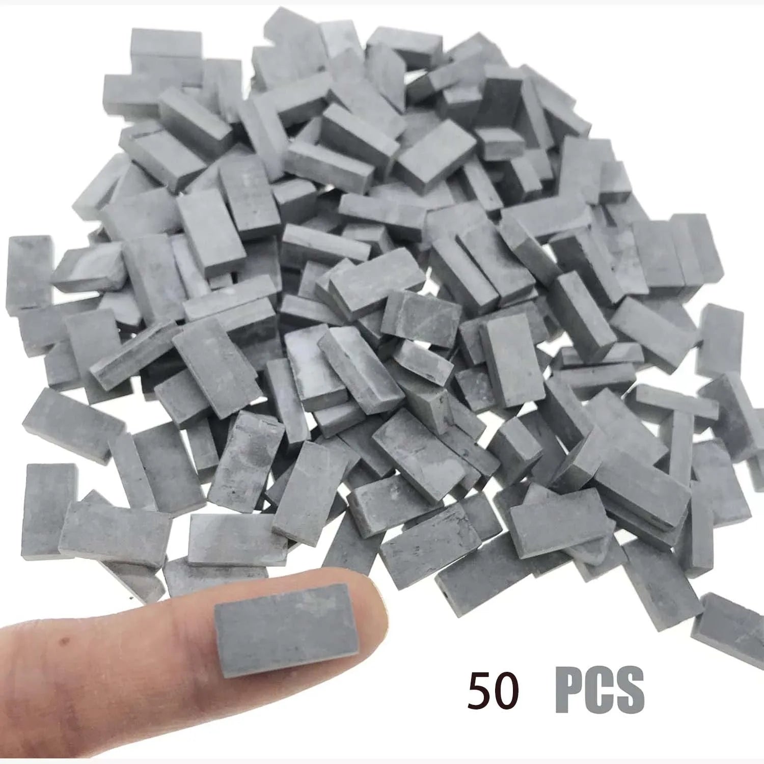 1:35 Scale Handmade Dark Gray Model Brick Walls – Diorama Diorama Model Accessory Zpaxo 50PCS