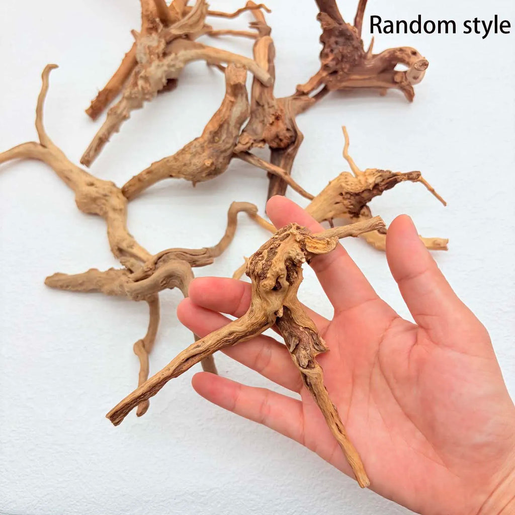 Natural Driftwood Aquarium Decor 2-Pack | Fish Tank Wood Ornament Aquarium Driftwood Decor Zpaxo