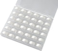 36pcs/box Prewound Sewing Machine Bobbin Threads Thread Black White for SINGER JANOME BROTHER Accessories Zpaxo white