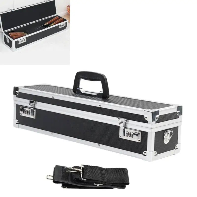 Aluminum Chef Knife Case – Locking Password Suitcase & Strap Chef Knife Case Zpaxo