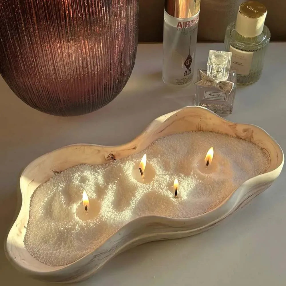 Refillable Wax Sand Candle Kit with Wicks – DIY Candle Making DIY Candle Making Kit Zpaxo
