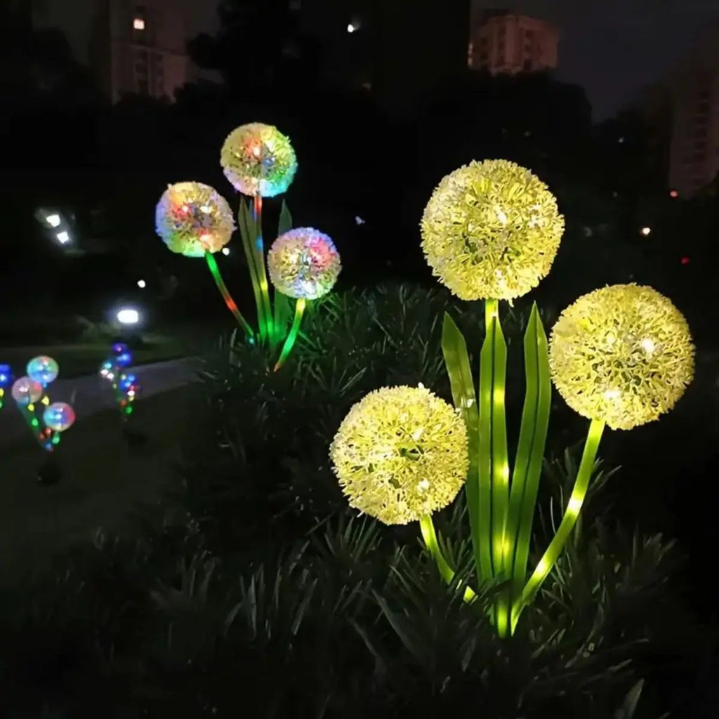 Solar Lights Outdoor Garden Decor Decorative Dandelion LED Waterproof Zpaxo