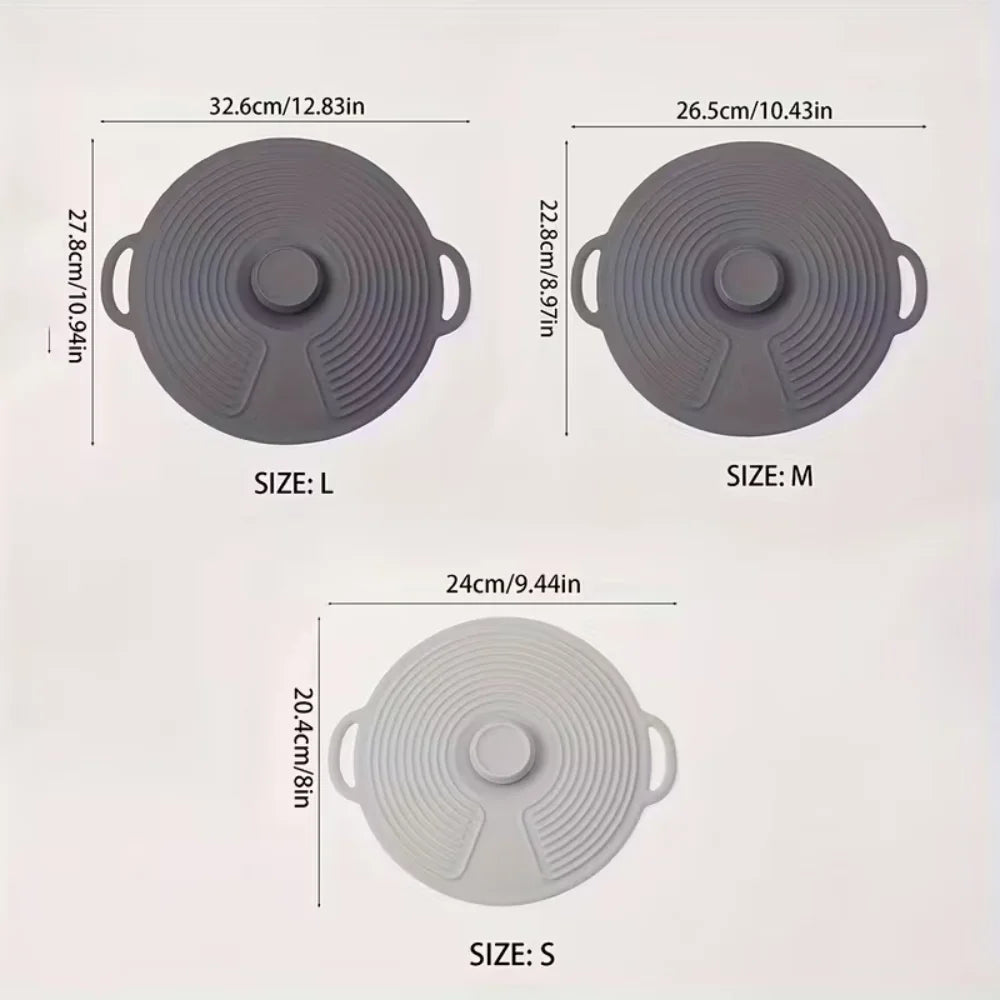 Silicone Bowl LIDS Microwave Splash Reusable Heat-resistant Suitable Zpaxo