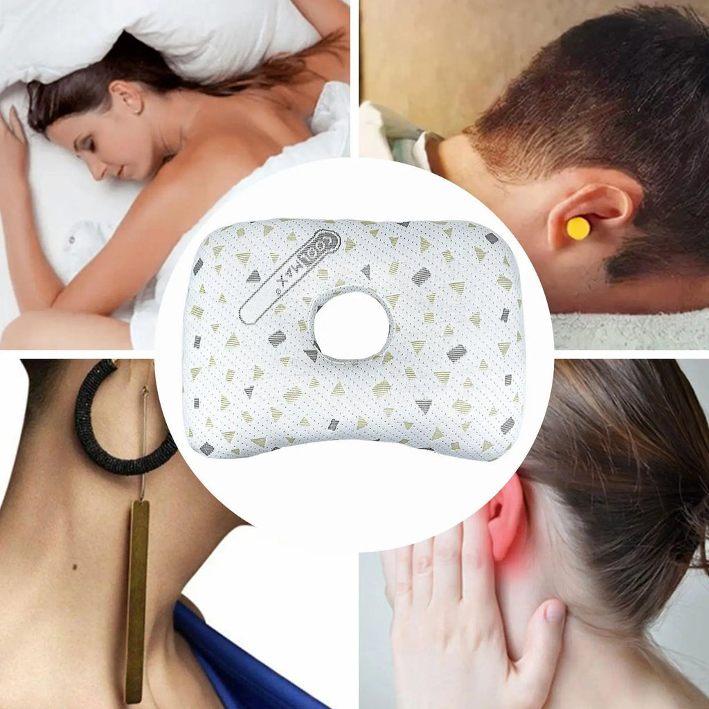 Soft Ear Piercing Pillow Cotton Filling Breathable Removable Zpaxo