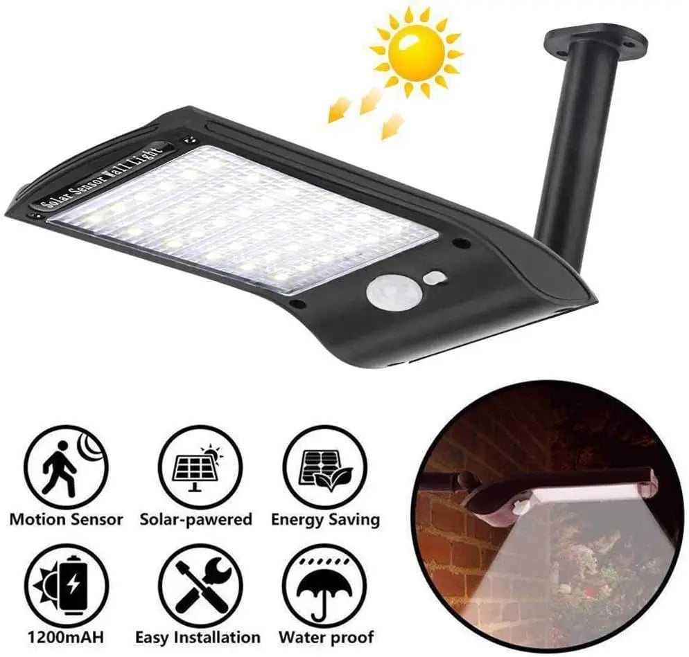 Solar Lights Outdoor LED Solar Powered Security Lights Motion Sensor Wall Lamp Bright Waterproof Solar Lamp with 180° Adjustable Zpaxo