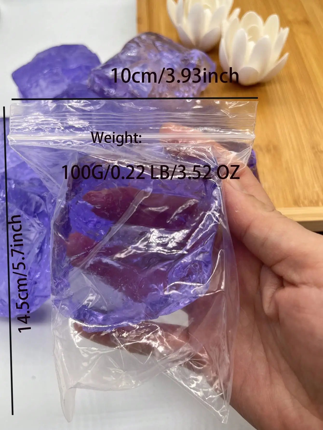 100g Colorful Jelly Gel Wax for Candle & Soap Making – DIY Craft Candle Making Wax Zpaxo purple