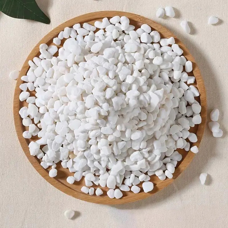 200g Natural River Rocks for Garden Landscaping White Pebbles Decorative Stones for Plants-Succulent & Cacti Potting 7-18MM Zpaxo 200g