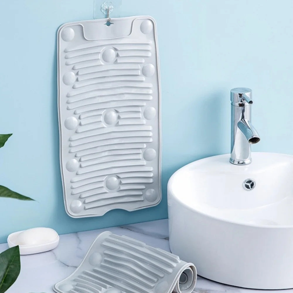 Multi-functional Laundry Board Pad Cloth Hand Wash Mini Suction Cup Zpaxo