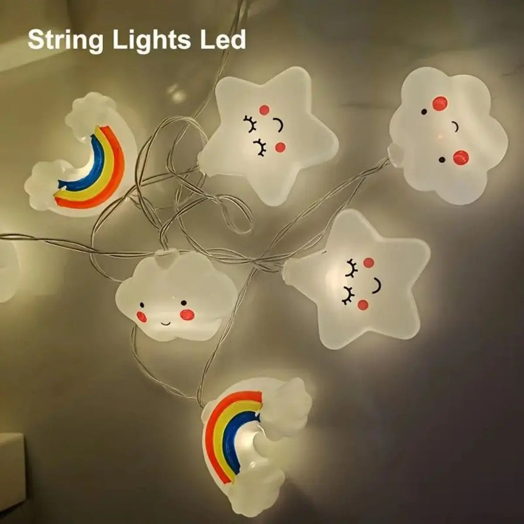 Star LED String Lights Battery Powered Decorative Decorations Zpaxo