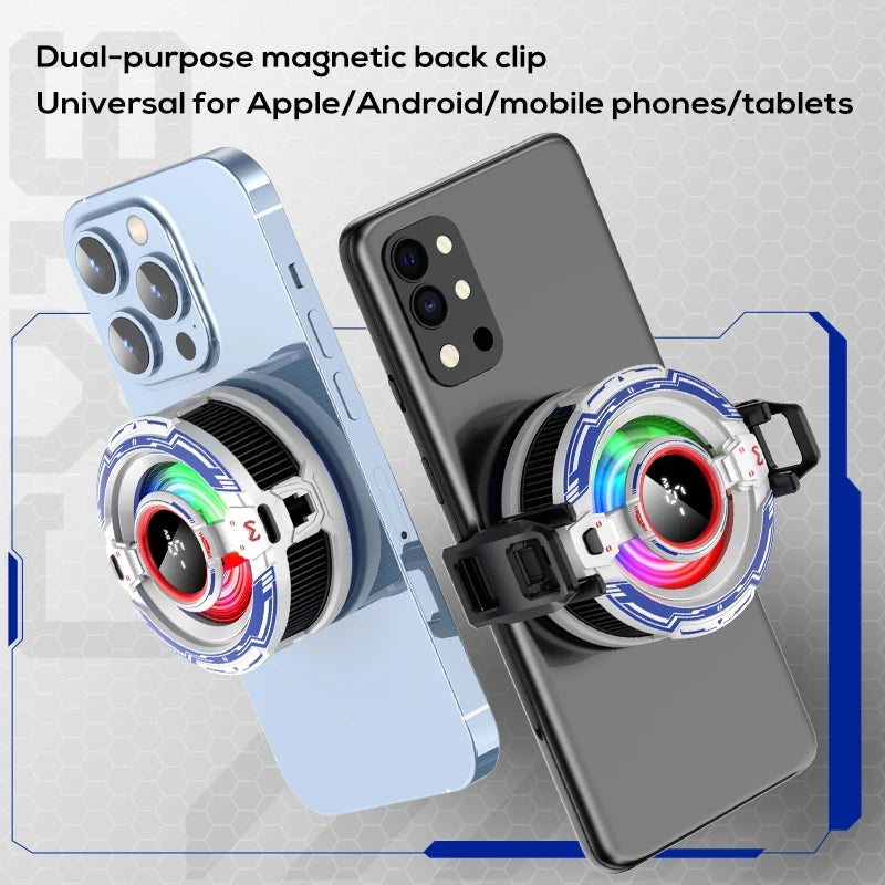 Semiconductor Phone Cooler Magnetic Back-clip 2in1 Fast PUBG Game Zpaxo