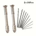 Wax Candle Drill Set 2pcs – 4-Head & 10 Bits for Crafting Candle Making Tool Zpaxo set 1