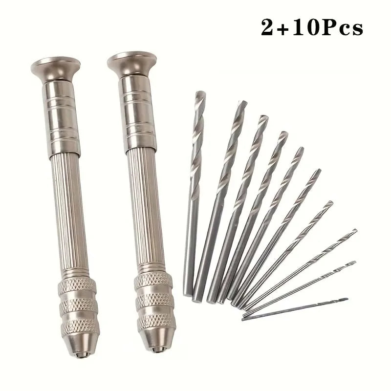 Wax Candle Drill Set 2pcs – 4-Head & 10 Bits for Crafting Candle Making Tool Zpaxo set 1