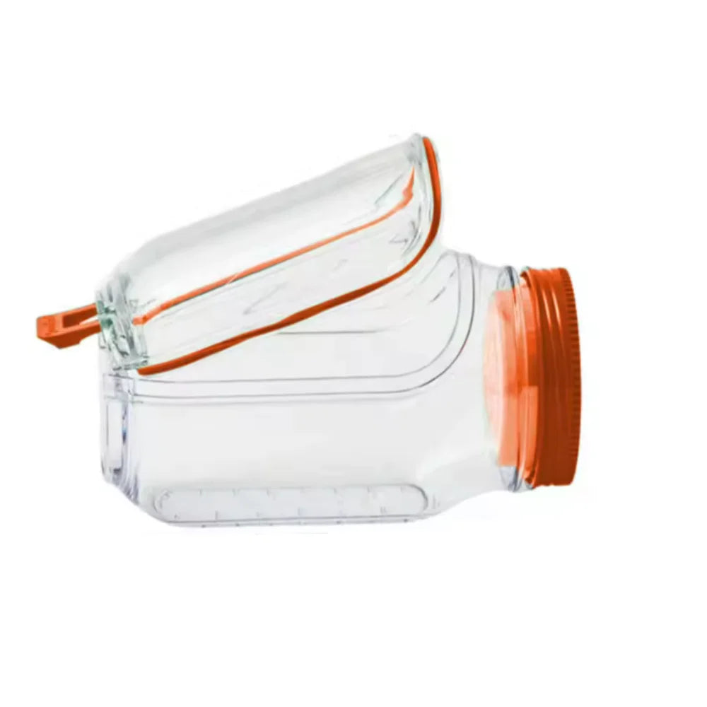 Can Side-opening Salad Making Storage Tool Convenient Lunch Container Zpaxo Orange