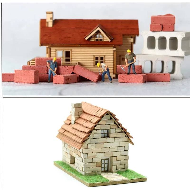 Miniature Clay Roof Tiles – Dollhouse & Model Shingles Miniature Craft Tiles Zpaxo