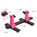 Circuit Board PCB Holder Adjustable Welding Bracket 360 de Auxiliary Clamp Repair Tool Clamping Kit Heavy Duty Base Plate Zpaxo Rose Red