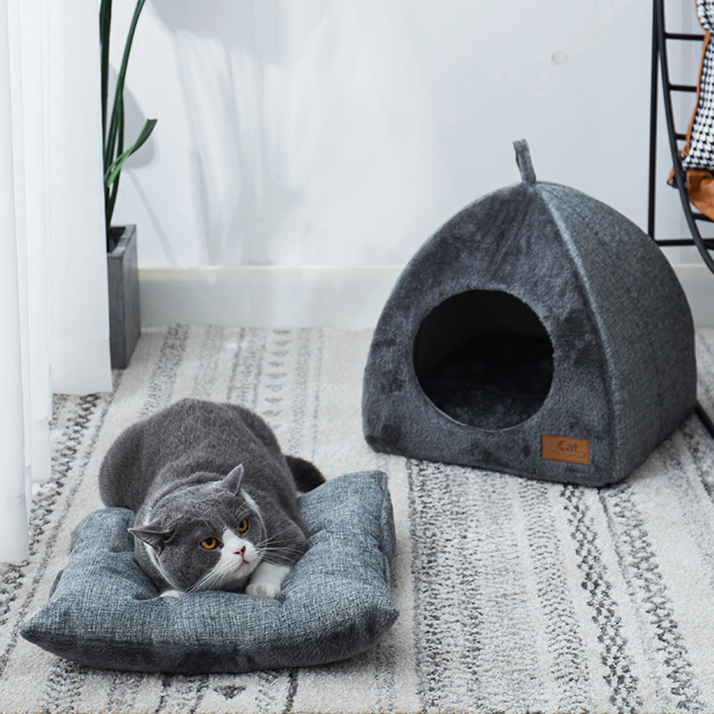 Pad Nest Sleeping Bed Cushion Soft Basket Warm Puppy Mat Kennel Cats Zpaxo