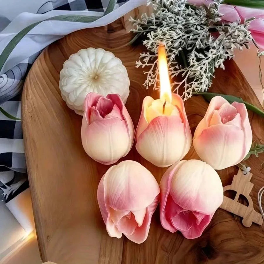 1pc 3D Peony Rose Silicone Mold For Candle/Wax/Resin/Plaster DIY + Mother's Day Gift + Home Decoration + Holiday Decor Zpaxo