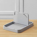 Kitchen Counter Spoon Rack Pot Lid Multi-purpose Small Tools Keep Zpaxo Grey