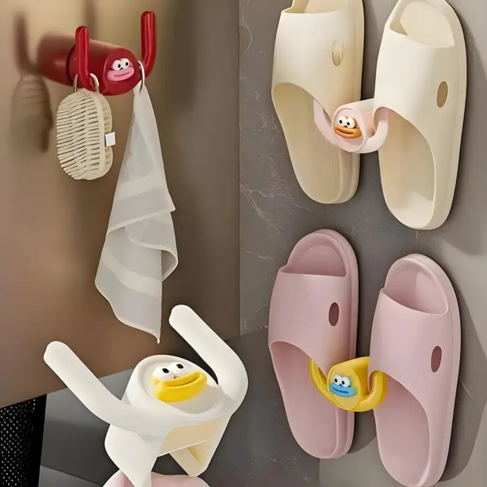 Cartoon Slippers Rack Shower Storage Organization Shoe Drainage Zpaxo