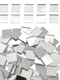 100pcs Square Mirror Mosaic Tiles 10mm, Mini Mirrors for DIY Disco Balls, Crafts,Home Decor & Art Projects Zpaxo white 1cm*1cm