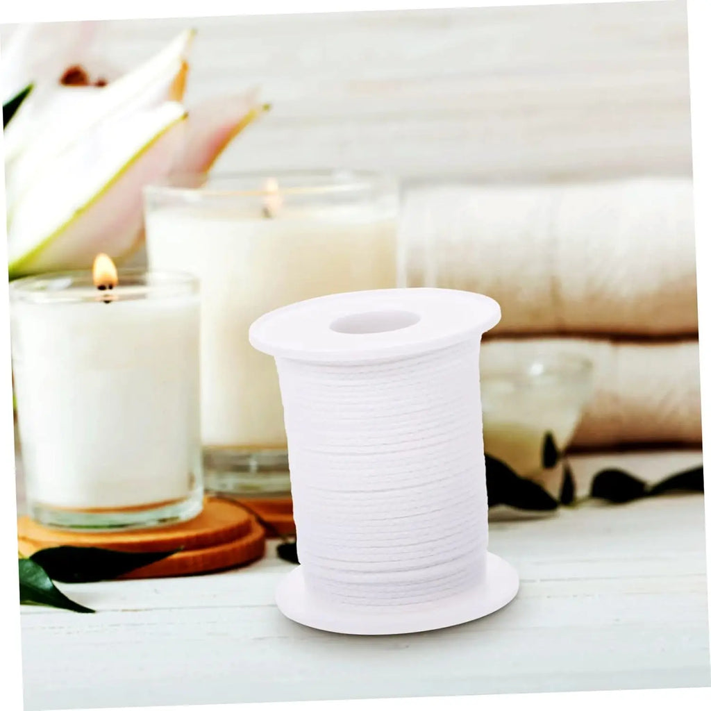 Cotton Candle Wicks DIY Wick Replacement Long Candle for Making Tabs for Oil and Cotton for Making Supplies Zpaxo