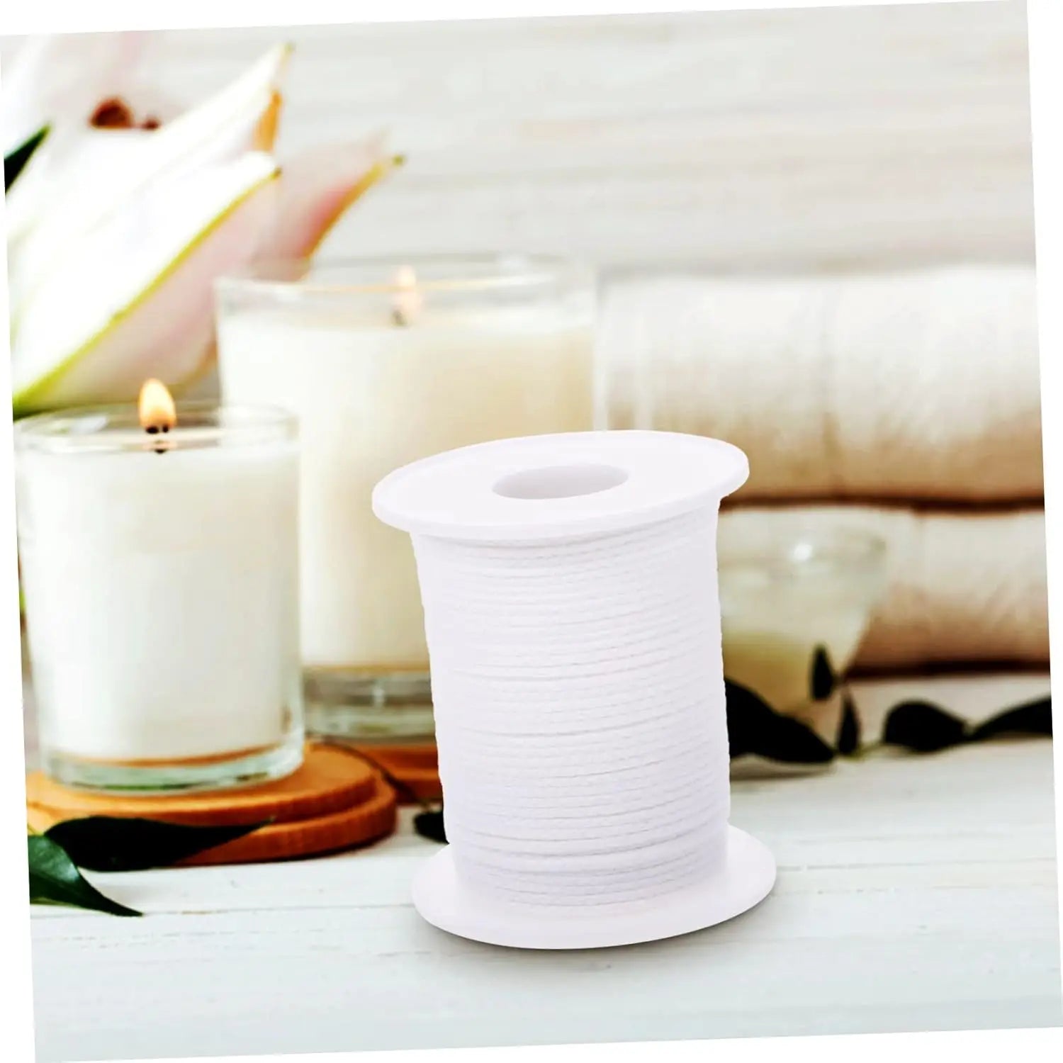 Cotton Candle Wicks DIY Wick Replacement Long Candle for Making Tabs for Oil and Cotton for Making Supplies Zpaxo