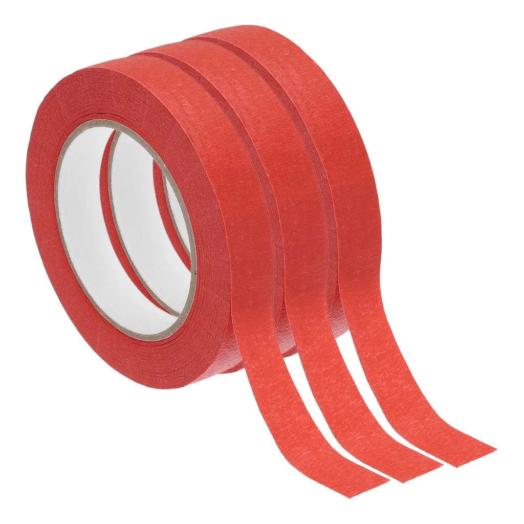 3pcs Red Paper Tape-Strong Adhesive Crafting Tape,for Painting,Masking,DIY, Scrapbooking, Gift Wrapping for Artists Zpaxo 3pcs