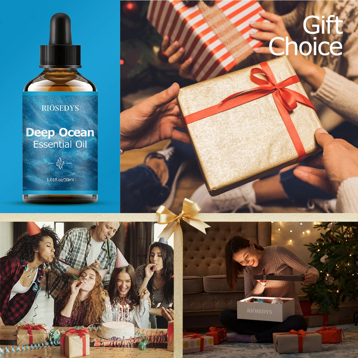 Deep ocean essential oil, with a sea breeze scent, suitable for body massage and aromatherapy, providing powerful moisturizing Zpaxo